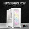 Corsair iCUE 5000D RGB Airflow Mid-Tower ATX PC Case, 3x Fans, White - CC-9011243-WW – image 2