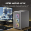 Corsair 3000D RGB Airflow Mid-Tower ATX Case, 3x AR120 Fans, White - CC-9011256-WW – image 2