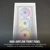 Corsair 3000D RGB Airflow Mid-Tower ATX Case, 3x AR120 Fans, White - CC-9011256-WW – image 5
