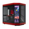 HYTE Y70 Touch Infinite Mid Tower Case, 14.9" Touchscreen, Black Cherry - CS-HYTE-Y70TTI-RB