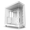 NZXT H6 Flow Mid-Tower ATX PC Case, Panoramic Glass, White - CC-H61FW-01 – image 2