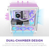 NZXT H9 Flow RGB+ Mid Tower ATX PC Case, Dual Chamber, Tempered Glass, White - CM-H92FW-P1 – image 6