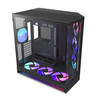 NZXT H9 Flow RGB+ Dual-Chamber Mid-Tower ATX PC Case, Black - CM-H92FB-P1
