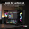 Corsair iCUE LINK 2500X RGB Micro-ATX Dual-Chamber PC Case, Tempered Glass, 2x RX120 RGB Fans, Black - CC-9011267-WW – image 2