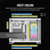 Corsair iCUE LINK 2500X RGB Micro-ATX Dual-Chamber PC Case, Tempered Glass, 2x RX120 RGB Fans, White - CC-9011268-WW – image 6