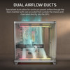 Corsair AIR 5400 LX-R RGB iCUE LINK Triple-Chamber Mid Tower PC Case, 3x LX-R RGB Fans, White - CC-9011321-WW – image 4