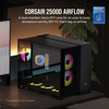 Corsair 2500D AIRFLOW Micro-ATX Dual-Chamber PC Case, Mesh Panels, Tempered Glass, Black - CC-9011263-WW – image 2