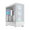 Fractal Design Pop XL Air RGB Full Tower PC Case, 4x Aspect 12 RGB Fans, E-ATX Support, White - FD-C-POR1X-01