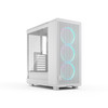 Fractal Design Epoch RGB Mid Tower PC Case, Clear Tint Tempered Glass, 3x Momentum 12 RGB Fans, White - FD-C-EPO1A-05