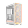 Fractal Design Meshify 3 Ambience Pro RGB E-ATX PC Case, Clear Tint Glass, 3x Momentum 14 Fans, White - FD-C-MES3A-05