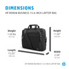 HP Renew Business 15.6-inch Laptop Bag, Ocean-Bound Plastic, RFID Pocket, Black - 3E5F8AA – image 4