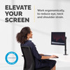 Fellowes Reflex Single Monitor Arm, Up to 32" & 8kg, VESA 75/100, Height & Depth Adjustable, Black - 8502501 – image 2