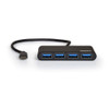 Port Designs USB-C to 4-Port USB 3.0 Hub, 5Gbps Data Transfer - 900123