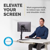 Fellowes Seasa Freestanding Single Monitor Arm, Up to 32in / 8kg, VESA 75/100, Black - 8049601 – image 2