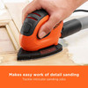BLACK+DECKER Mouse 55W Detail Sander, 11,000 RPM, Dust Extraction, 6 Sheets - BEW230-GB – image 2
