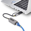 StarTech.com 2.5GbE USB-C to Ethernet Adapter with USB-A Converter, NBASE-T, 15cm Cable - U2GAUSBCENET – image 7
