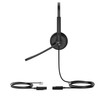 Yealink YHS34 Dual Wired Headset, Binaural, QD Connector for Yealink IP Phones, Black - 1308023 – image 3