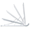 StarTech.com Foldable Aluminium Laptop Riser Stand, 9 Angles, for up to 15.6" Laptops, 10kg, Silver - LAPTOPRISERBAR – image 5