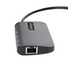 StarTech.com 6-in-1 USB-C Multiport Adapter, 4K 60Hz HDMI, 3x USB-A 5Gbps, GbE, 100W PD, Grey - 127BUSBCMULTIPT – image 5