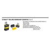 STANLEY Essential Rolling Workshop, 3-Tier Stackable Toolbox with Metal Latches & 7in Wheels - STST1-80151 – image 5