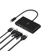 Belkin USB-C Multimedia Adapter with 4K HDMI, VGA, USB-A 3.0 & Gigabit Ethernet, Black - AVC005BTBK