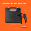 BLACK+DECKER 710W Corded Hammer Drill, 0-2800 RPM, 13mm Keyless Chuck, with 4 Bits & Kitbox - BEH710K-GB – image 7