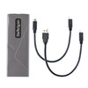 StarTech.com USB-C 10Gbps M.2 NVMe/SATA SSD Enclosure, Tool-Free, USB-C & USB-A Cables - M2USBCNVMESATA – image 5