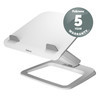 Fellowes Hana LT Adjustable Laptop Stand, up to 19" & 4.5kg, 10.2-40.6cm Height, White – image 8