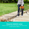 BLACK+DECKER 3-in-1 Electric Leaf Blower, Vacuum & Mulcher, 2600W, 40L Collection Bag - BEBLV260-GB – image 3