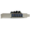 StarTech.com 7-Port USB 3.0 PCIe Card, 6 External + 1 Internal, 5Gbps, SATA Power, Low Profile - PEXUSB3S7 – image 2