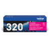 Brother TN-320M Genuine Magenta Toner Cartridge, 1,500 Pages - TN320M