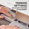 Fellowes Hana LT Ergonomic Under-Desk Foot Rest, 2 Height Settings, Tilting Platform, White – image 5