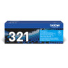 Brother TN-321C Genuine Cyan Toner Cartridge, 1,500 Pages - TN321C