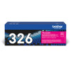 Brother TN-326M Genuine High Yield Magenta Toner Cartridge, 3,500 Pages - TN326M