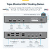 StarTech.com Triple-Monitor USB-C Dock, 140W Power Delivery, 4K 60Hz HDMI/DisplayPort, 2.5GbE - DK30C2DPEPRUE – image 2