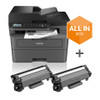 Brother MFC-L2827DWXL A4 Mono Laser 4-in-1 Printer with Fax, 32ppm, Duplex, Wi-Fi - MFCL2827DWXLZU1