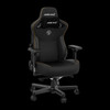 AndaSeat Kaiser 3 Premium Gaming Chair, Size L, Black PVC Leather, 4-Way Lumbar, Magnetic Head Pillow - 12YDCL01BPVC