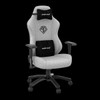 AndaSeat Phantom 3 Premium Gaming Chair, Size XL, Grey Linen Fabric, Head & Lumbar Pillows - 18XL52GF