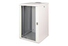 Digitus Unique Series 20U 19" Wall Mount Network Cabinet, 998 x 600 x 600mm, Glass Door, 100kg, Grey - DN-19 20U-6/6