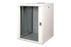 Digitus Unique Series 16U 19" Wall Mount Network Cabinet, 820 x 600 x 600mm, Glass Door, 100kg, Grey - DN-19 16U-6/6