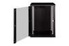 DIGITUS Unique 16U 19" Wall Mounting Network Cabinet, 820 x 600 x 600 mm, Glass Door, Black - DN1916U6/6SW – image 3