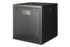 DIGITUS Unique 12U 19" Wall Mounting Network Cabinet, 643 x 600 x 600 mm, Glass Door, Black - DN1912U6/6SW – image 2
