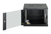 DIGITUS Dynamic Basic 9U 19" Wall Mounting Network Cabinet, 474 x 600 x 600 mm, Glass Door, Black - DN1909U6/6ECSW – image 5