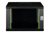 DIGITUS Unique 7U 19" Wall Mounting Network Cabinet, 420 x 600 x 600 mm, Glass Door, Black - DN1907U6/6SW – image 4
