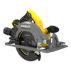 STANLEY FATMAX V20 18V Brushless Cordless Circular Saw, 190 mm Blade, 65 mm Cut Depth, Track Compatible, Bare Tool - SFMCS551B-XJ