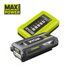 RYOBI 36V MAX POWER Lithium+ 2.0Ah Battery and 1.7A Charger Kit, IntelliCell, LED Fuel Gauge - RY36BK17B-120 – image 2