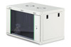 DIGITUS Dynamic Basic 7U 19" Wall Mounting Network Cabinet, 385 x 600 x 450 mm, Glass Door, 60 kg, Grey - DN-1907-U-EC