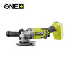 RYOBI 18V ONE+ Cordless 115mm Angle Grinder, 9,000rpm, Tool-less 2-in-1 Guard, Bare Tool - RAG18115-0