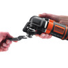 BLACK+DECKER 300W Oscillating Multi-Tool with 12 Accessories and Kitbox, Variable Speed, Tool-Free Change - MT300KA-GB – image 7