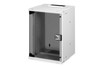 DIGITUS SOHO Pro 9U 10" Wall Mounting Network Cabinet, 460 x 315 x 300 mm, Glass Door, Grey - DN-49102